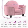Voir la diapositive 6 : VIDAXL Lit pour chien rose 66x40x45 cm velours