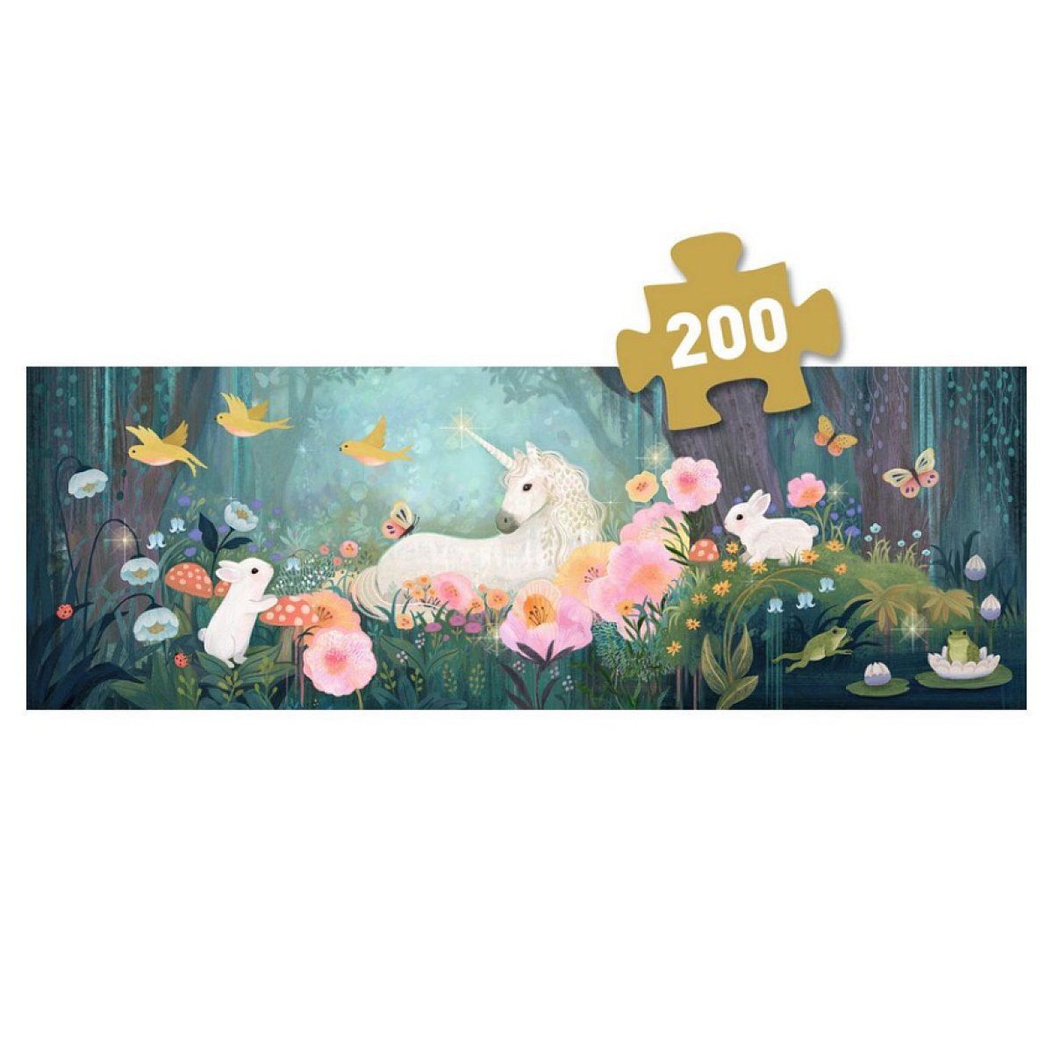 Voir la diapositive 2 : Djeco Puzz gallery 200pcs - the edge of the woods