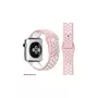 IBROZ Bracelet Apple Watch Sport 38/40/41mm rose/blanc
