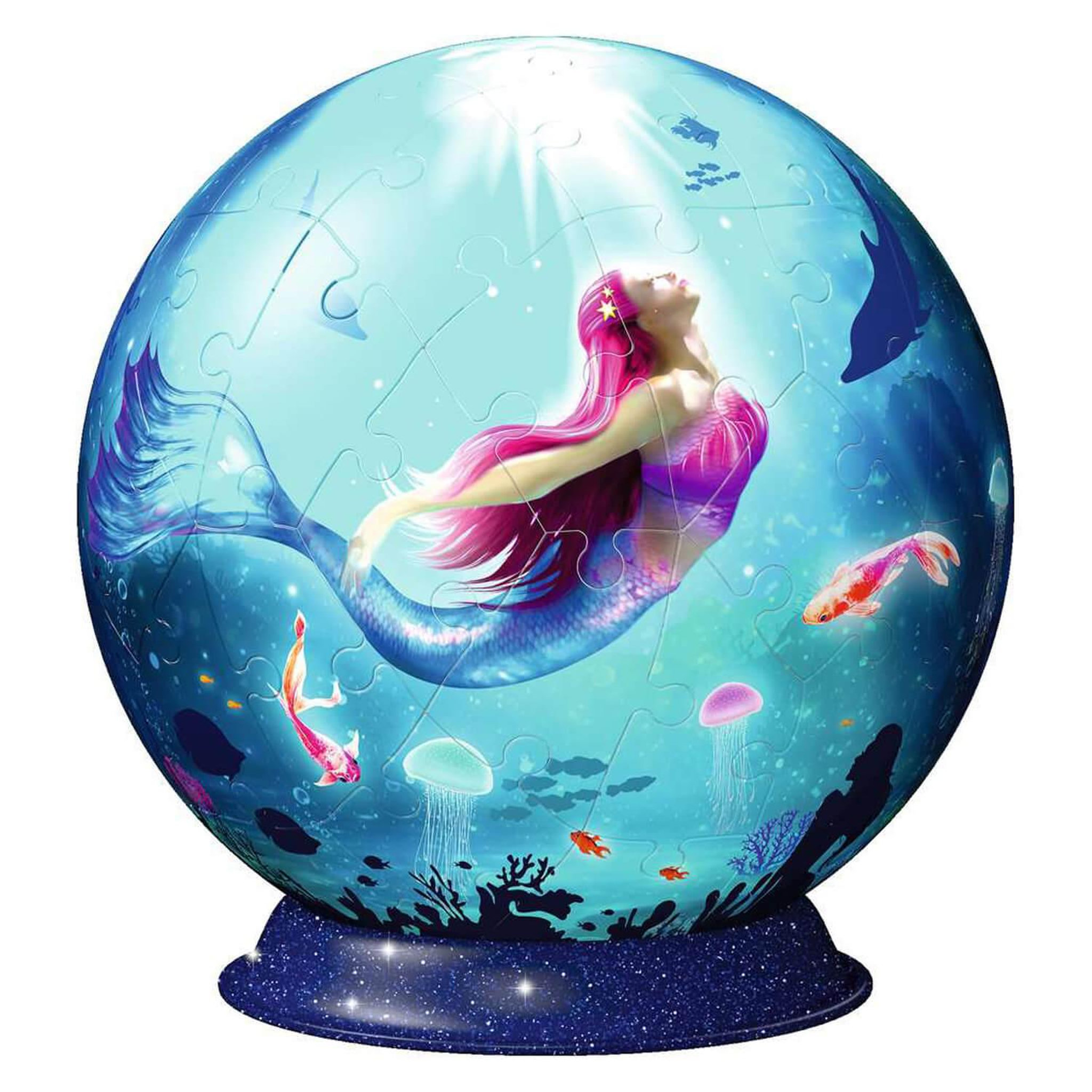 Voir la diapositive 1 : RAVENSBURGER Puzzle Ball 3D 72 pièces - Les sirènes
