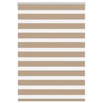 VIDAXL Store zebre marron sable largeur du tissu 100,9cm polyester