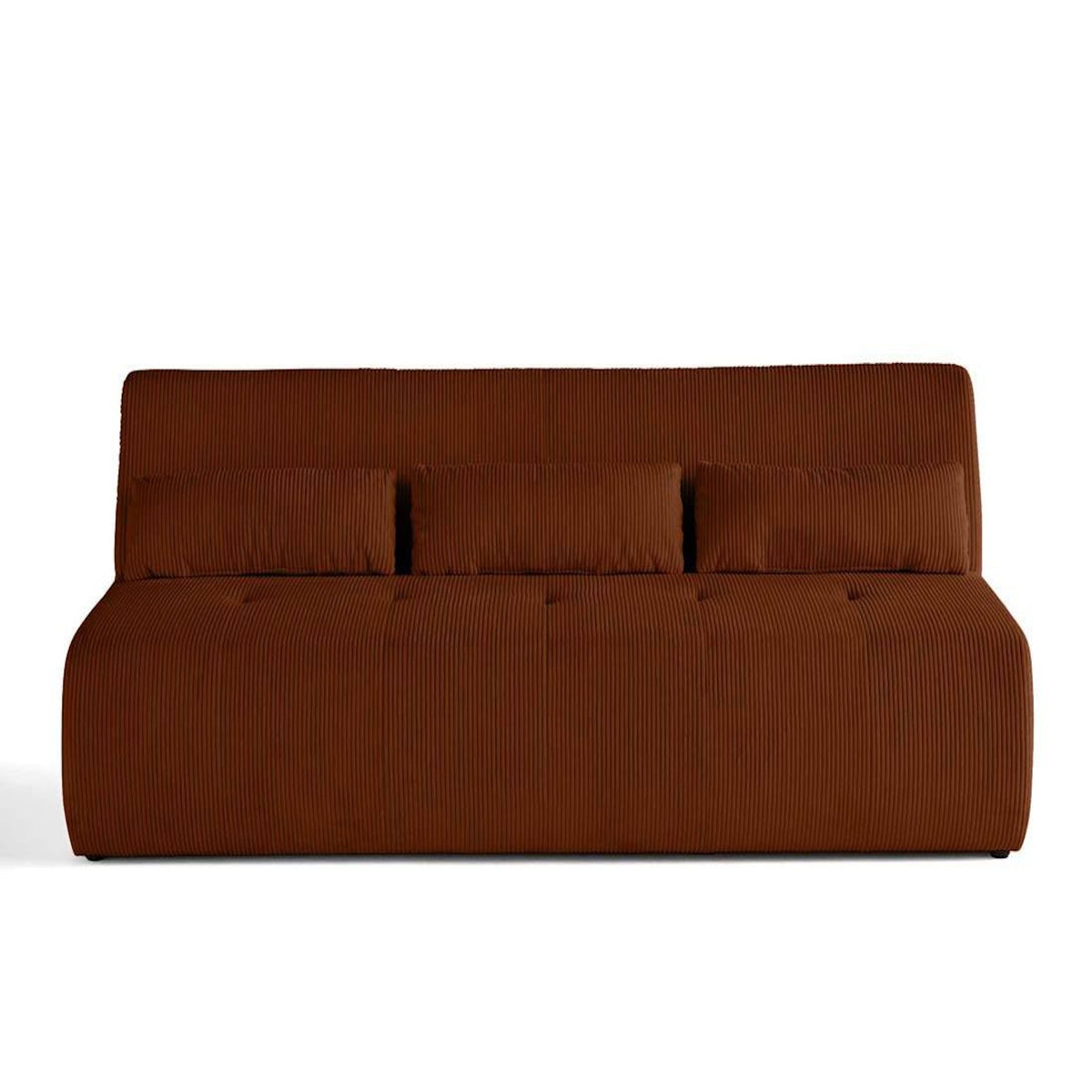 LISA DESIGN Onyx - canapé droit 3 places - en velours côtelé