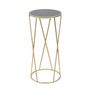 Voir la diapositive 2 : Paris Prix Table d'Appoint Design  Milla  75cm Noir & Or