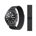 IBROZ Bracelet Samsung/Huawei 20mm Maille noir