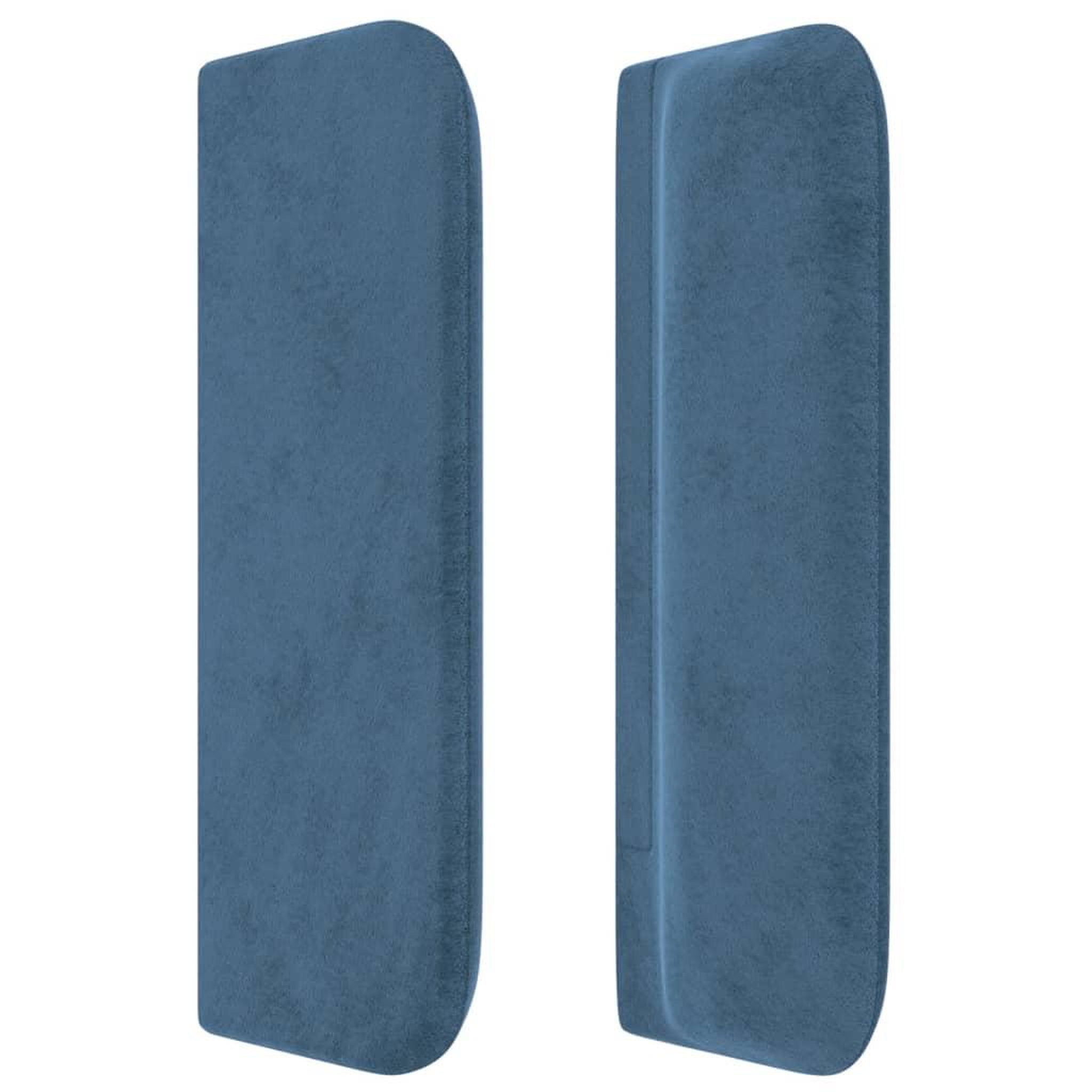 Voir la diapositive 4 : VIDAXL Tete de lit avec oreilles Bleu fonce 147x16x78/88 cm Velours