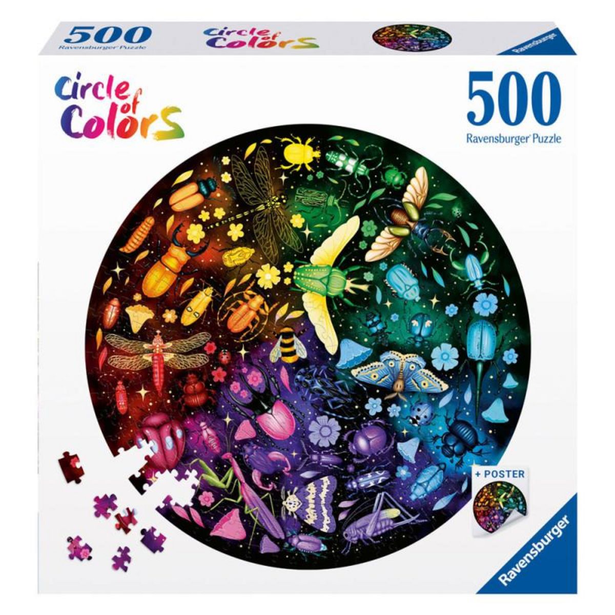 RAVENSBURGER Ravensburger - Jigsaw puzzle Circle of Colors Insects, 500 pcs. 120008200?