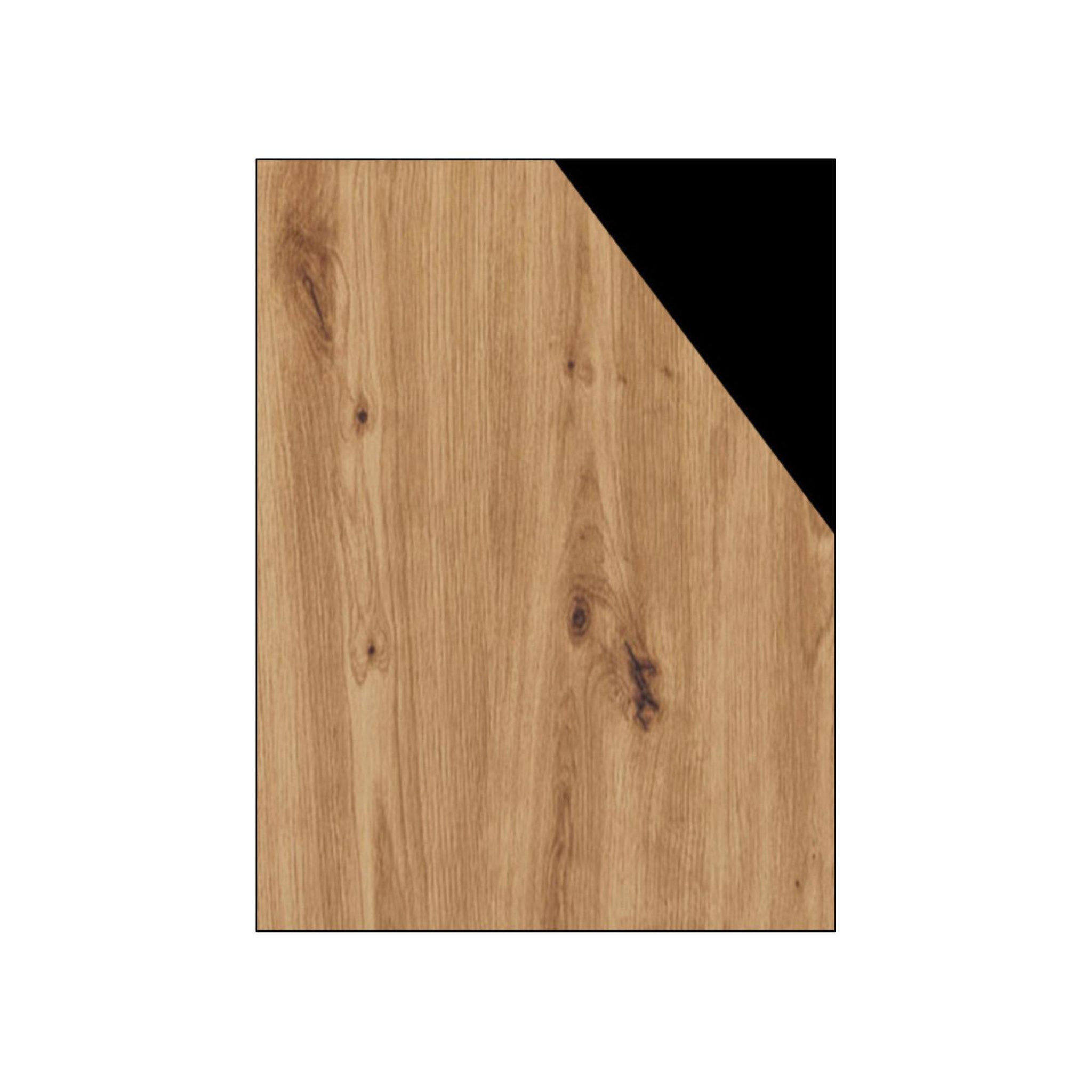 Voir la diapositive 2 : BEST MOBILIER Odin - table basse - bois et métal noir - 120 cm - style industriel