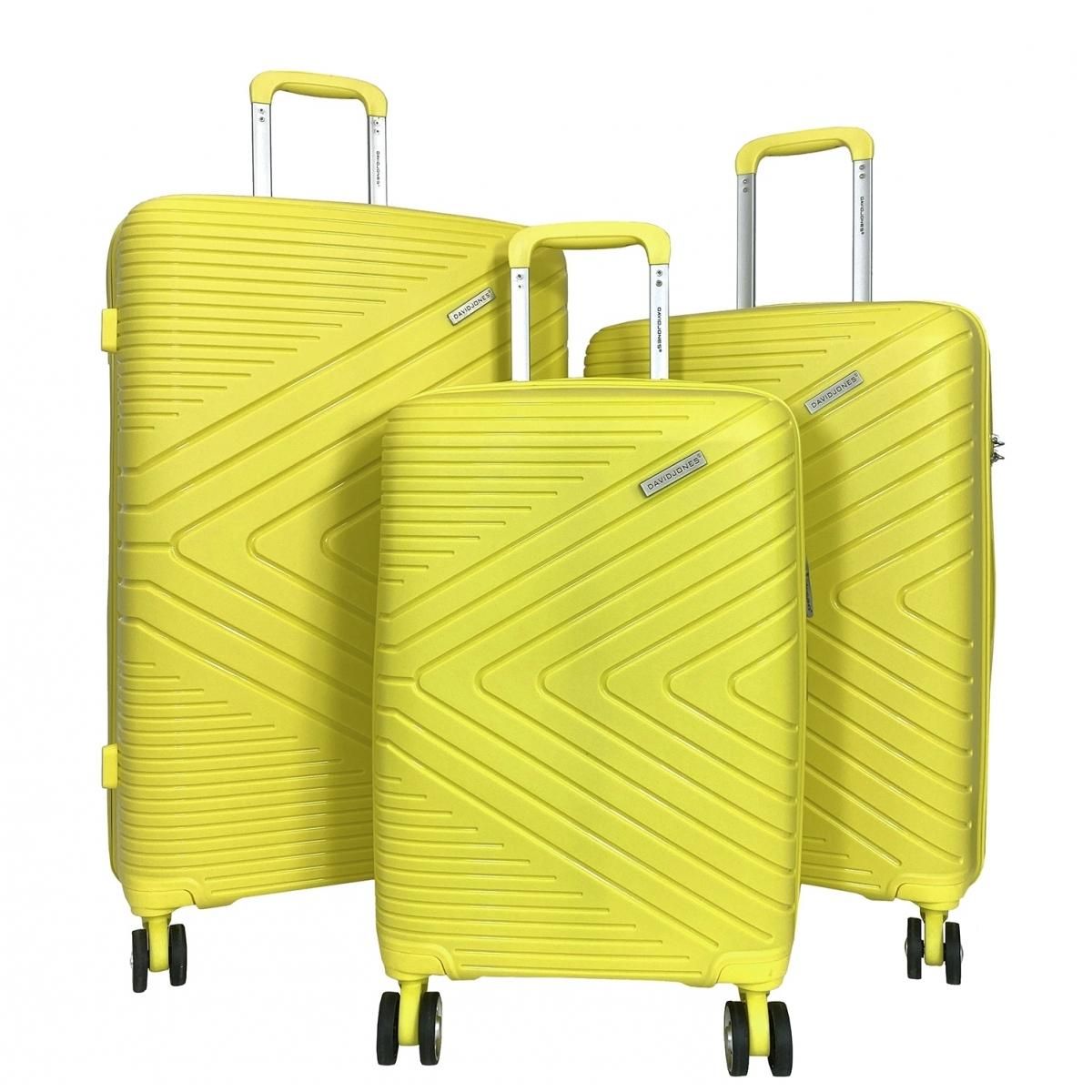 David Jones Lot 3 valises rigides dont 1 valise cabine TSA