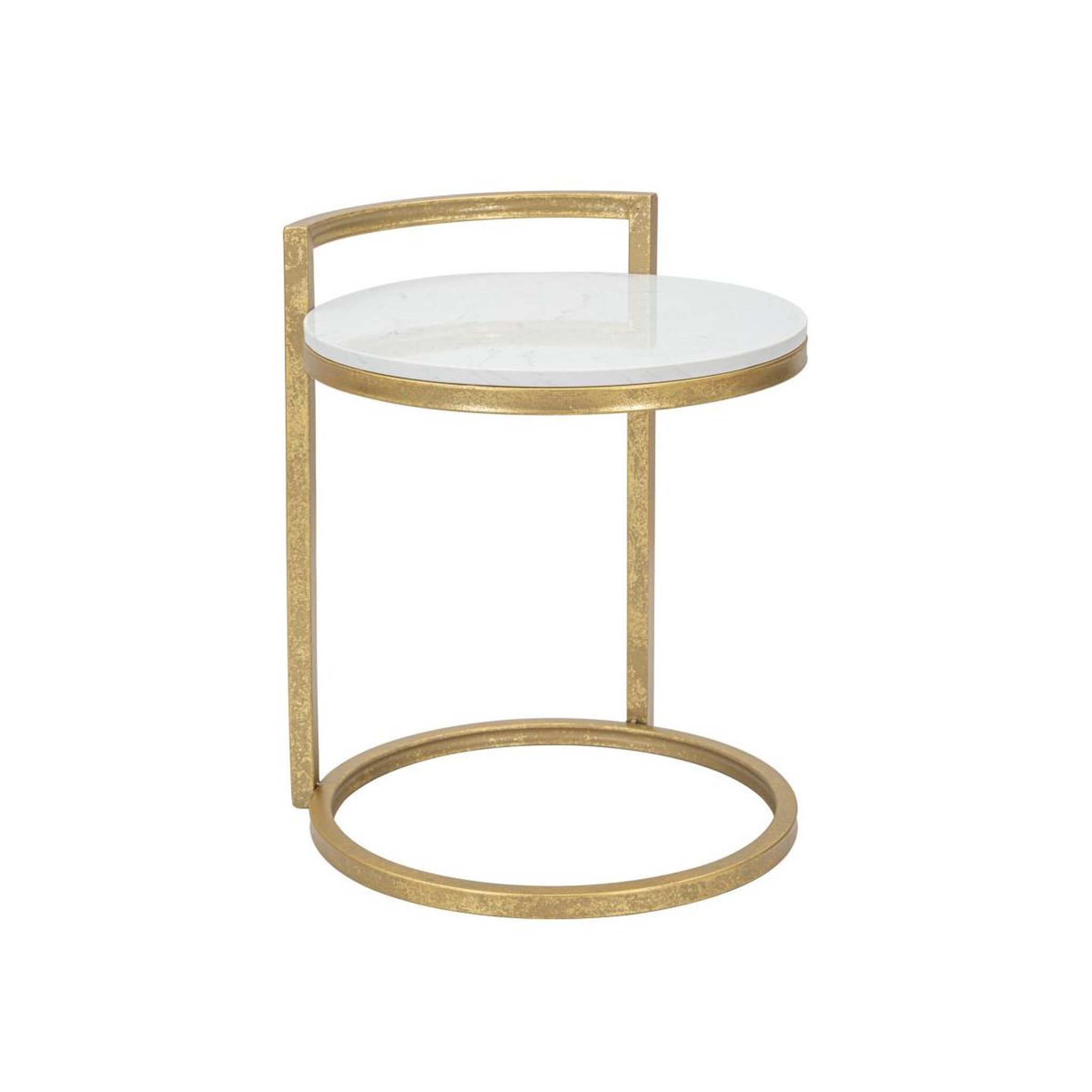 Paris Prix Table d'appoint en marbre  alma  50cm or