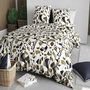 Voir la diapositive 2 : ATELIER DU COTON Parure housse de couette imprimée 100% coton 57fils KLEE