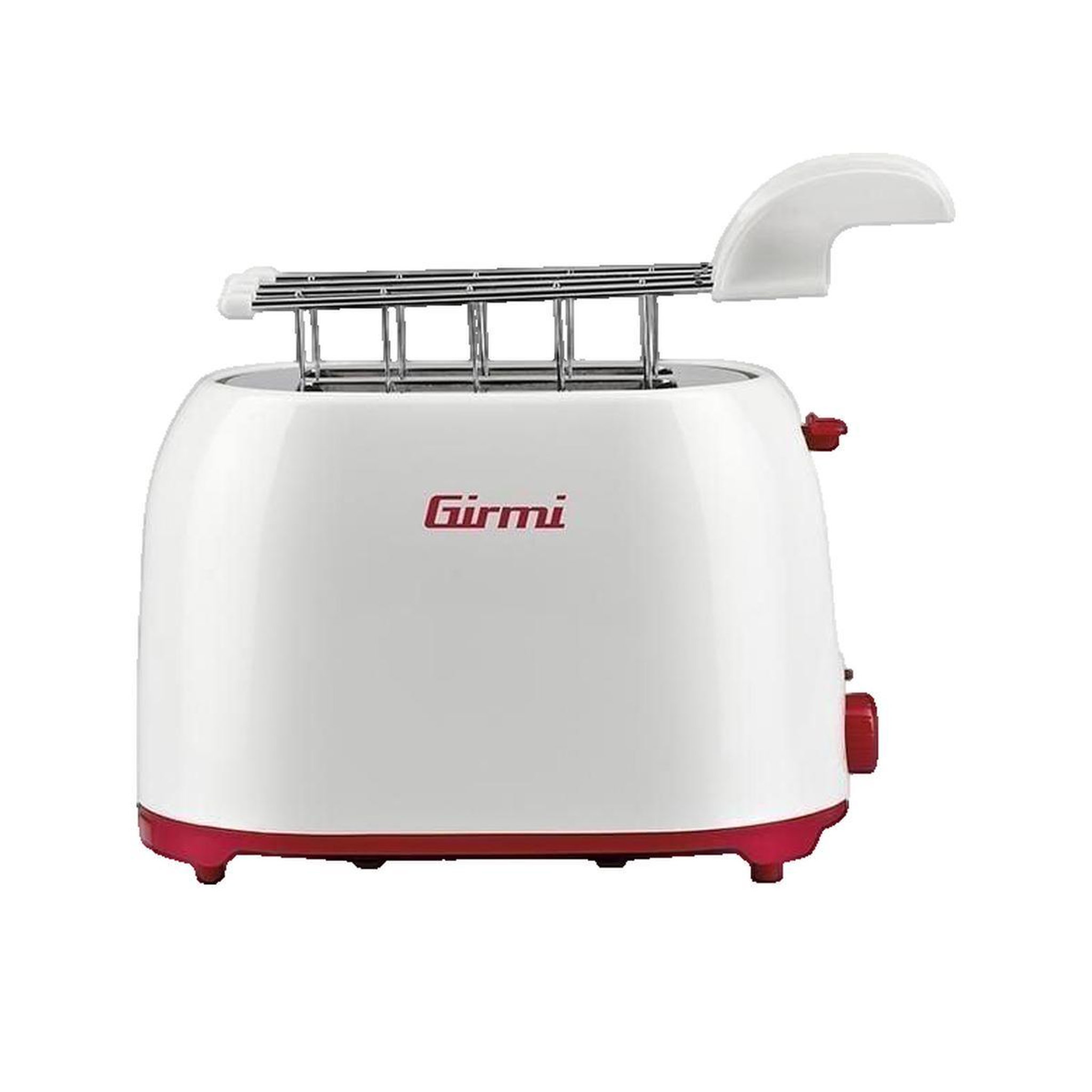 Voir la diapositive 3 : GIRMI Grille-pain Girmi TP10 rouge et blanc 750 W