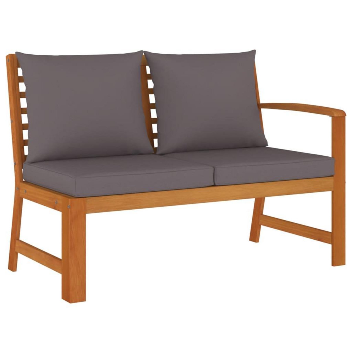 VIDAXL Ensemble a manger de jardin 4 pcs coussins Bois acacia