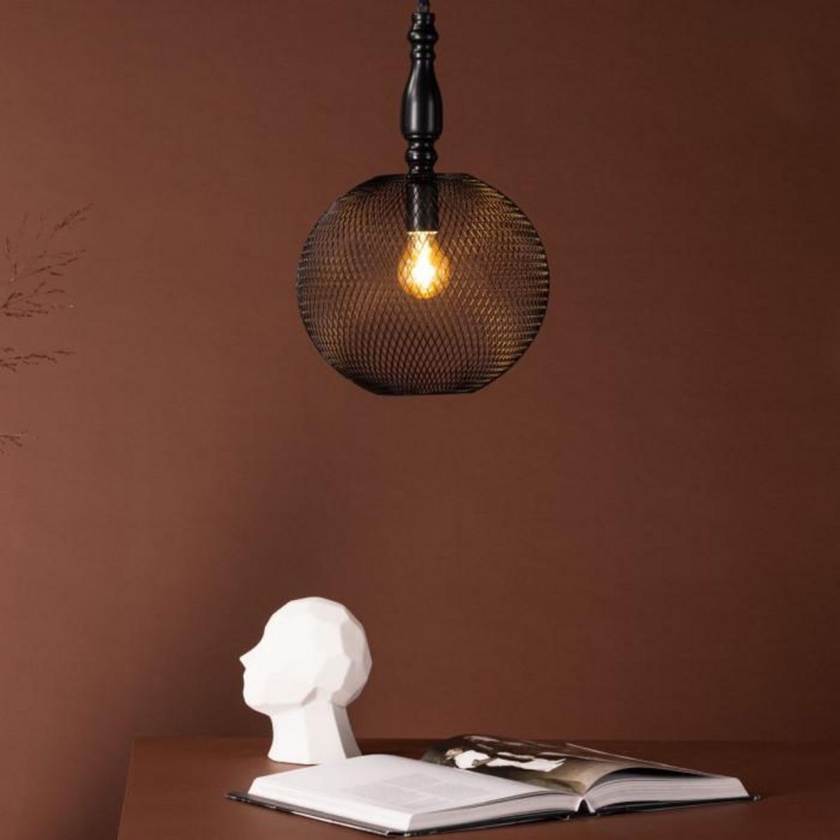 Paris Prix Lampe Suspension Déco  Valence  48cm Noir