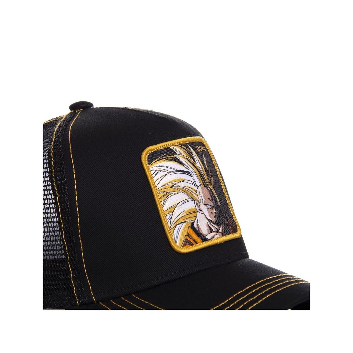 CAPSLAB Casquette trucker Dragon Ball Z Sangoku Super Saiyan Noir