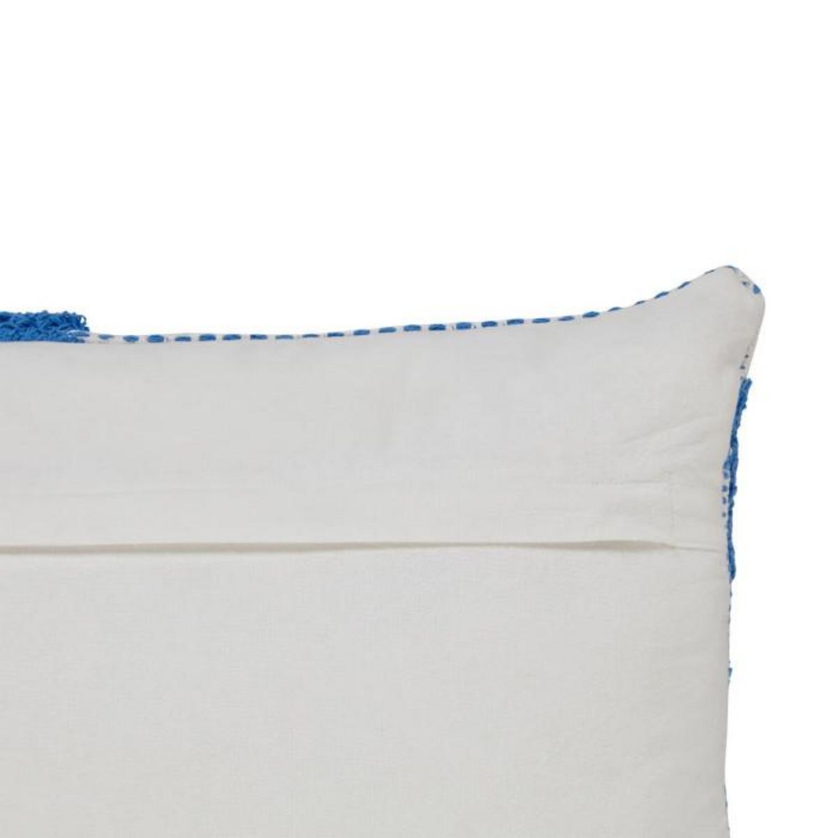 ATMOSPHERA Coussin Déco Tufté  Poppy  38x58cm Bleu