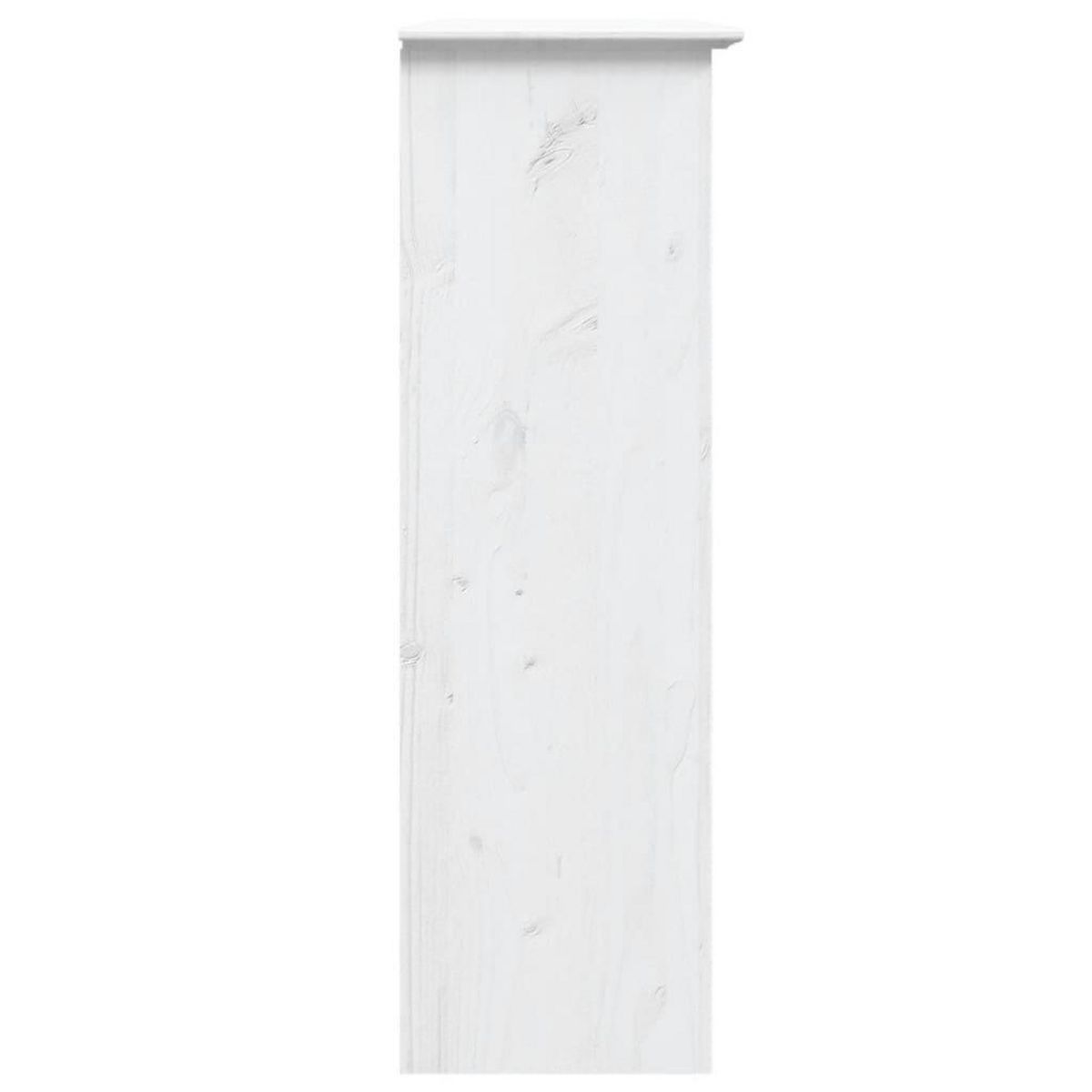 VIDAXL Armoire avec portes vitrees BODO blanc bois de pin massif