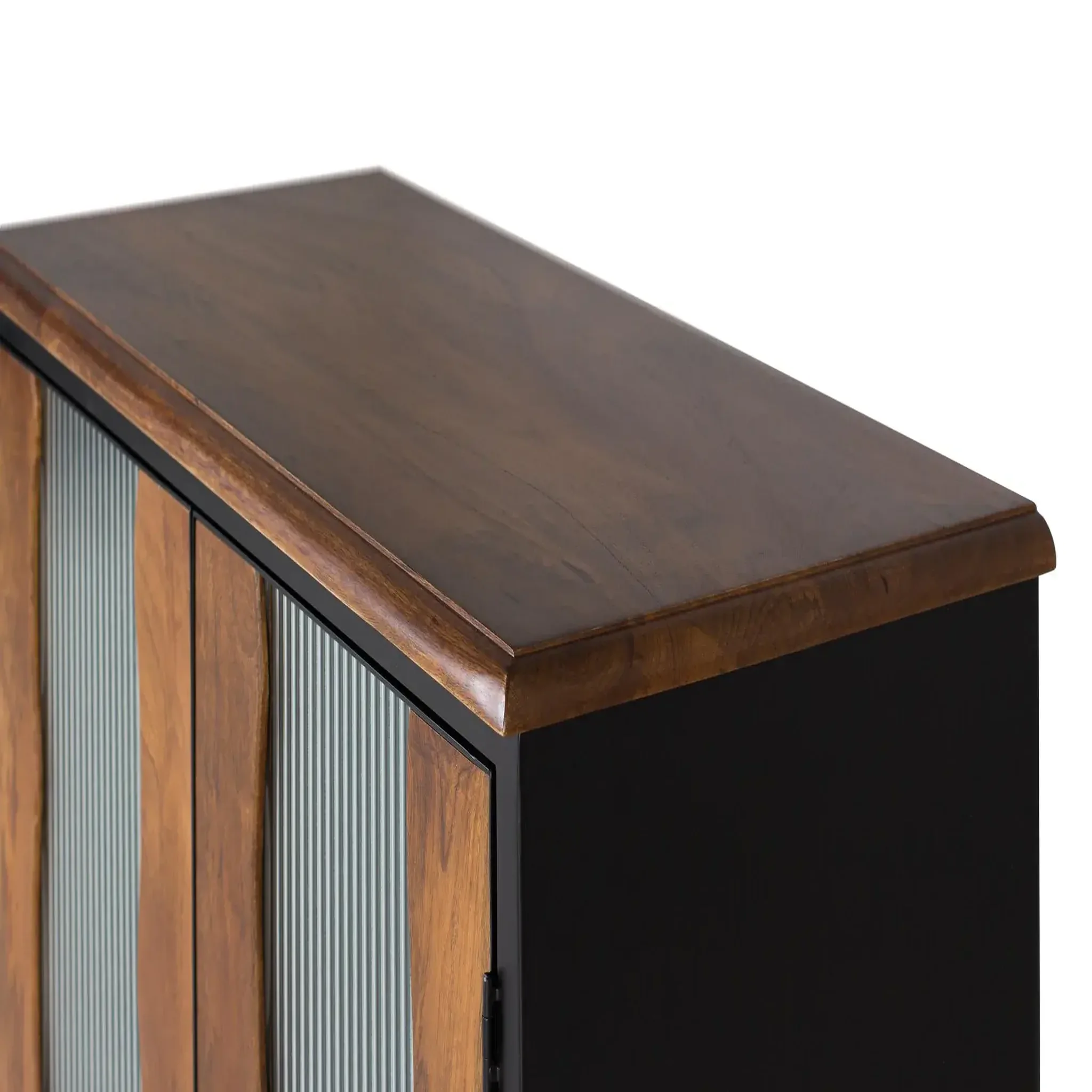 Voir la diapositive 2 : GINER Y COLOMER SL Buffet en bois de manguier 87cm style industriel