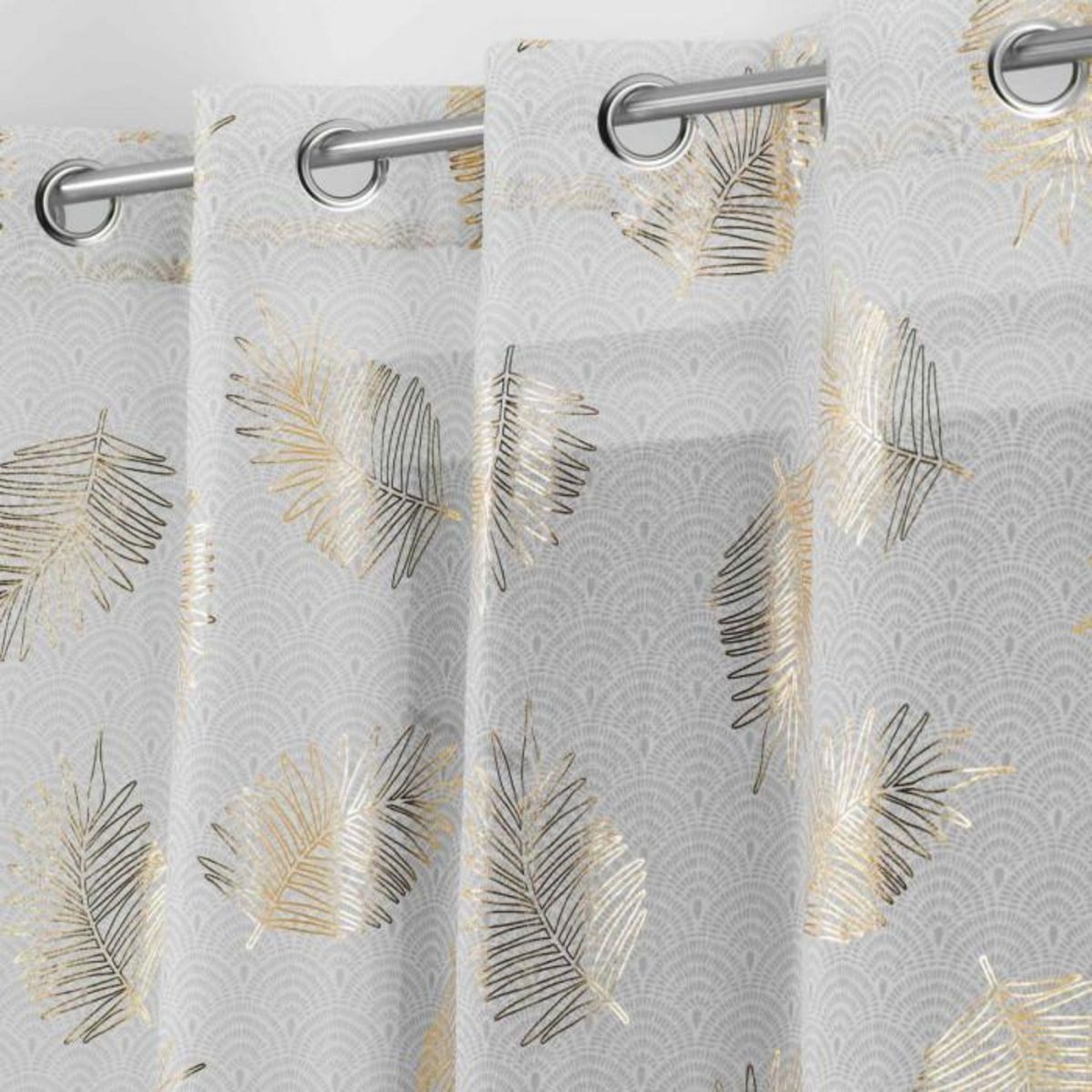 Paris Prix Rideau Voilage  Sunny Gold  140x280cm Or