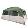 Voir la diapositive 4 : VIDAXL Tente de cabine familiale 10 personnes vert impermeable