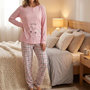 Voir la diapositive 2 : OZABI OZABI Ensemble Pyjama Long Femme Haut Manches Longues