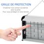 Voir la diapositive 6 : OUTSUNNY Outsunny Lampe UV anti-insectes anti moustique tue mouche électrique destructeur d'insectes 30 W noir gris