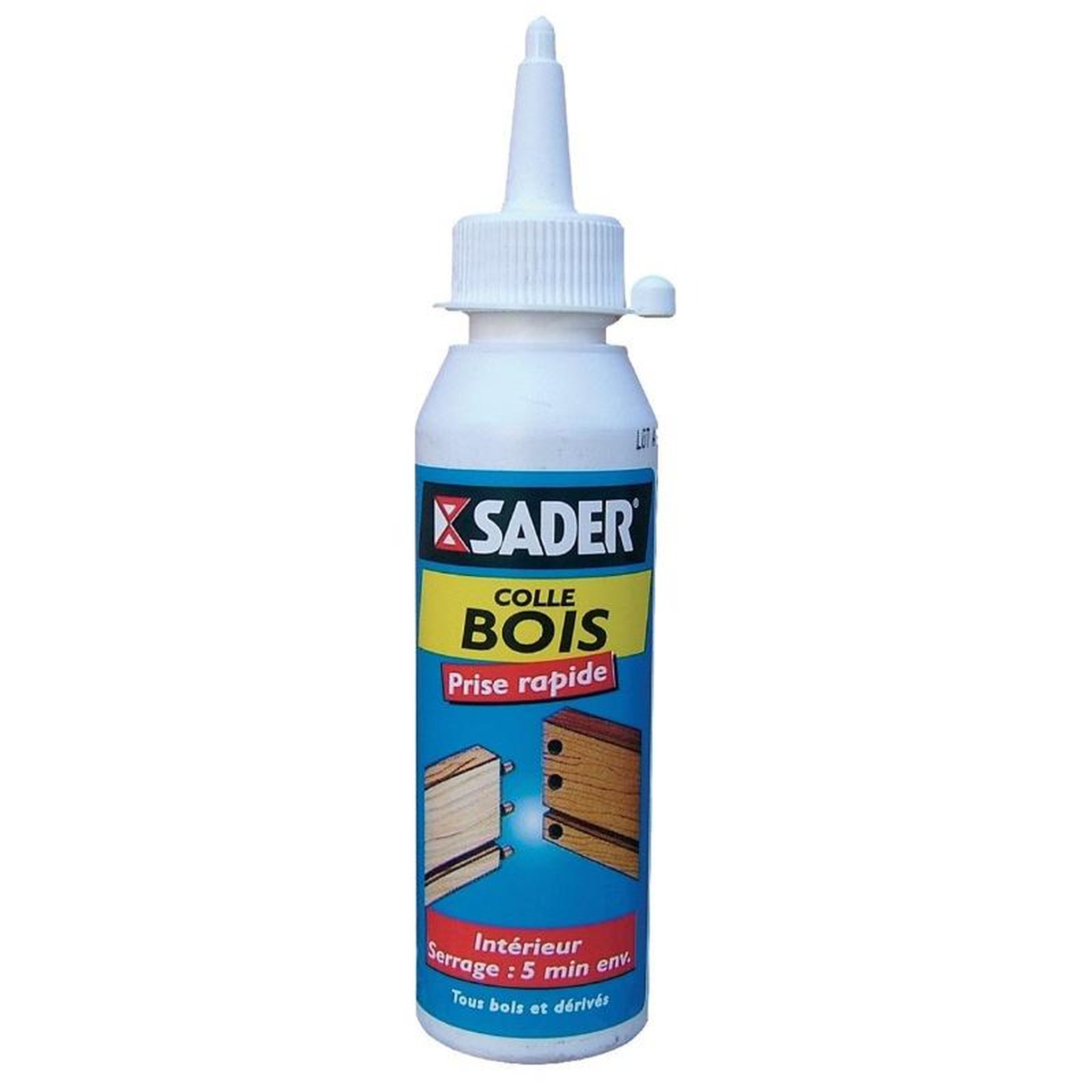 Sader Colle à bois prise rapide - biberon 100 g