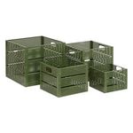 ATMOSPHERA Lot de 4 Caisses de Rangement  Azae  35cm Vert