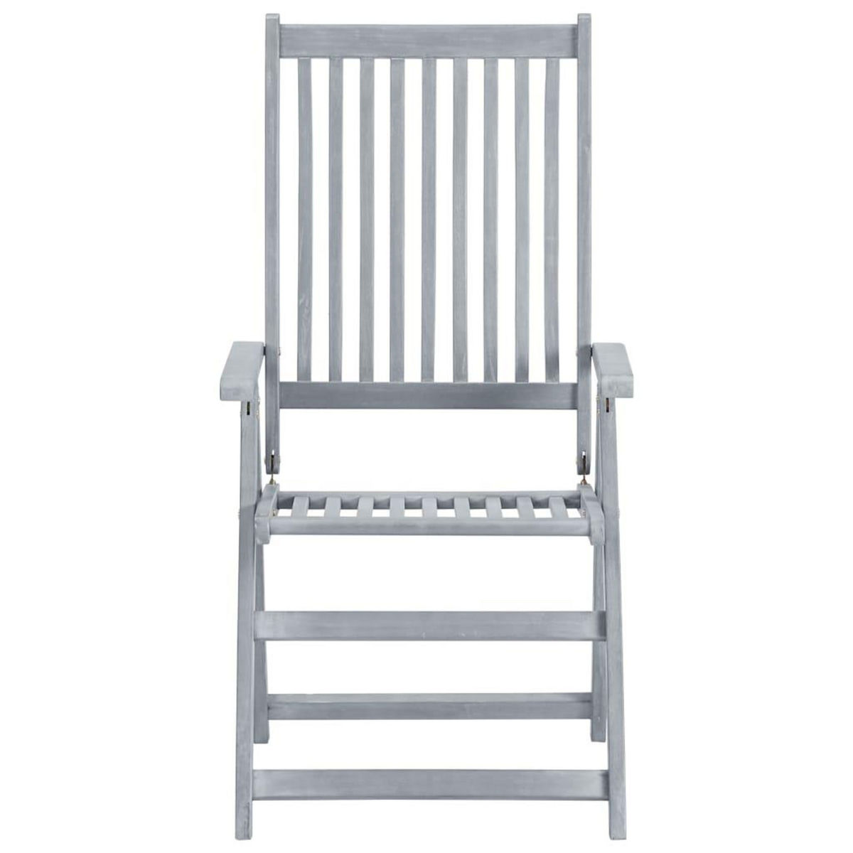 VIDAXL Chaises inclinables de jardin lot de 6 et coussins Bois acacia