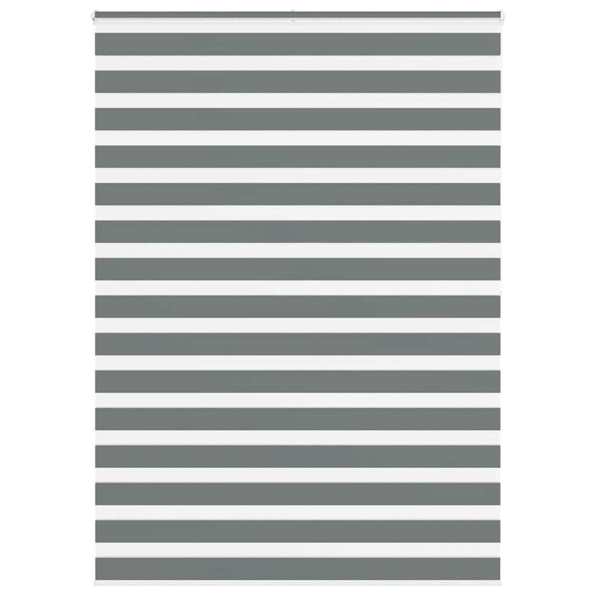 VIDAXL Store zebre gris fonce largeur du tissu 155,9 cm polyester