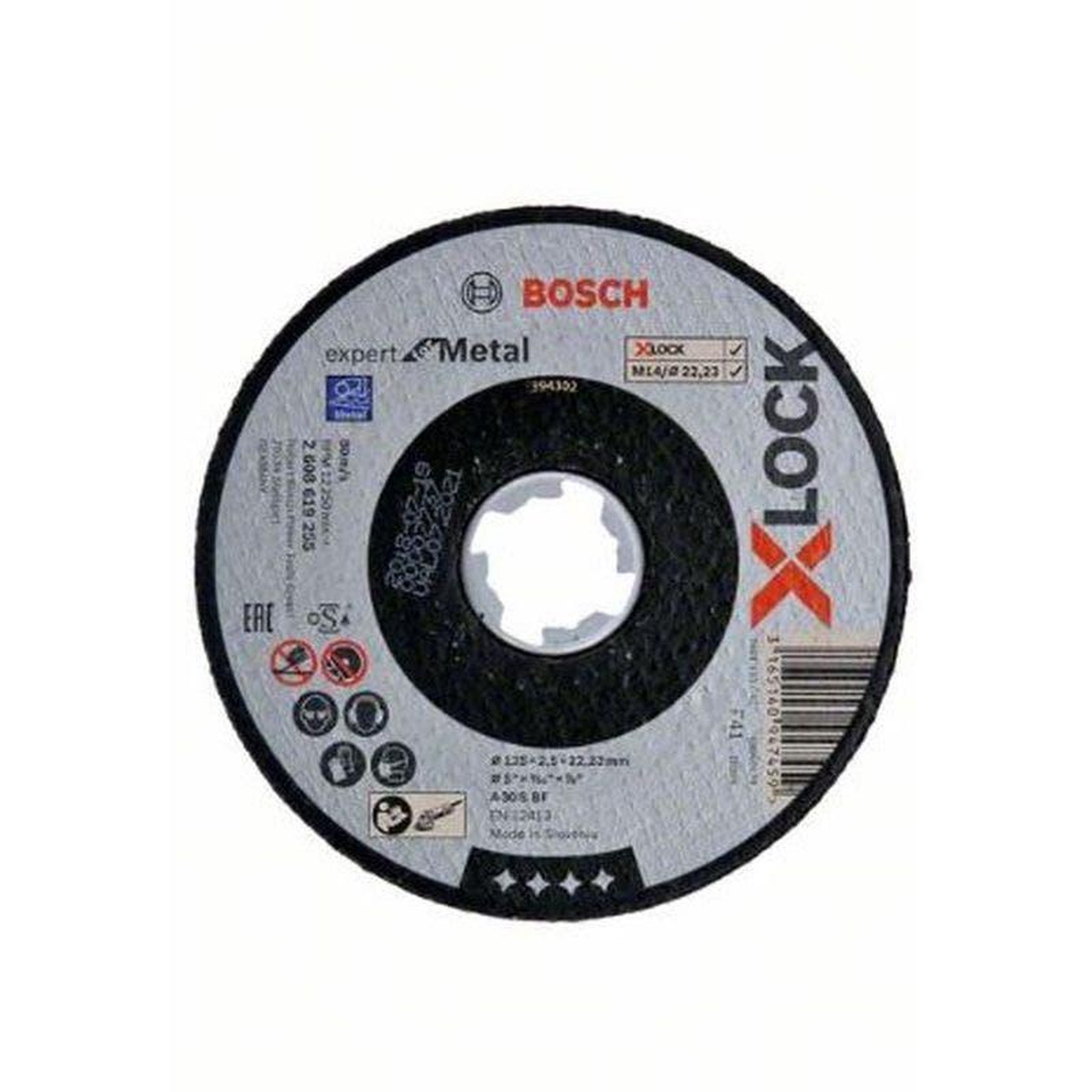 Bosch Professional Disque à tronçonner abrasif 125x6mm aggloméré pro metal