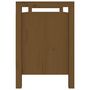 Voir la diapositive 4 : VIDAXL Banc d'entree Marron miel 110x40x60 cm Bois de pin massif