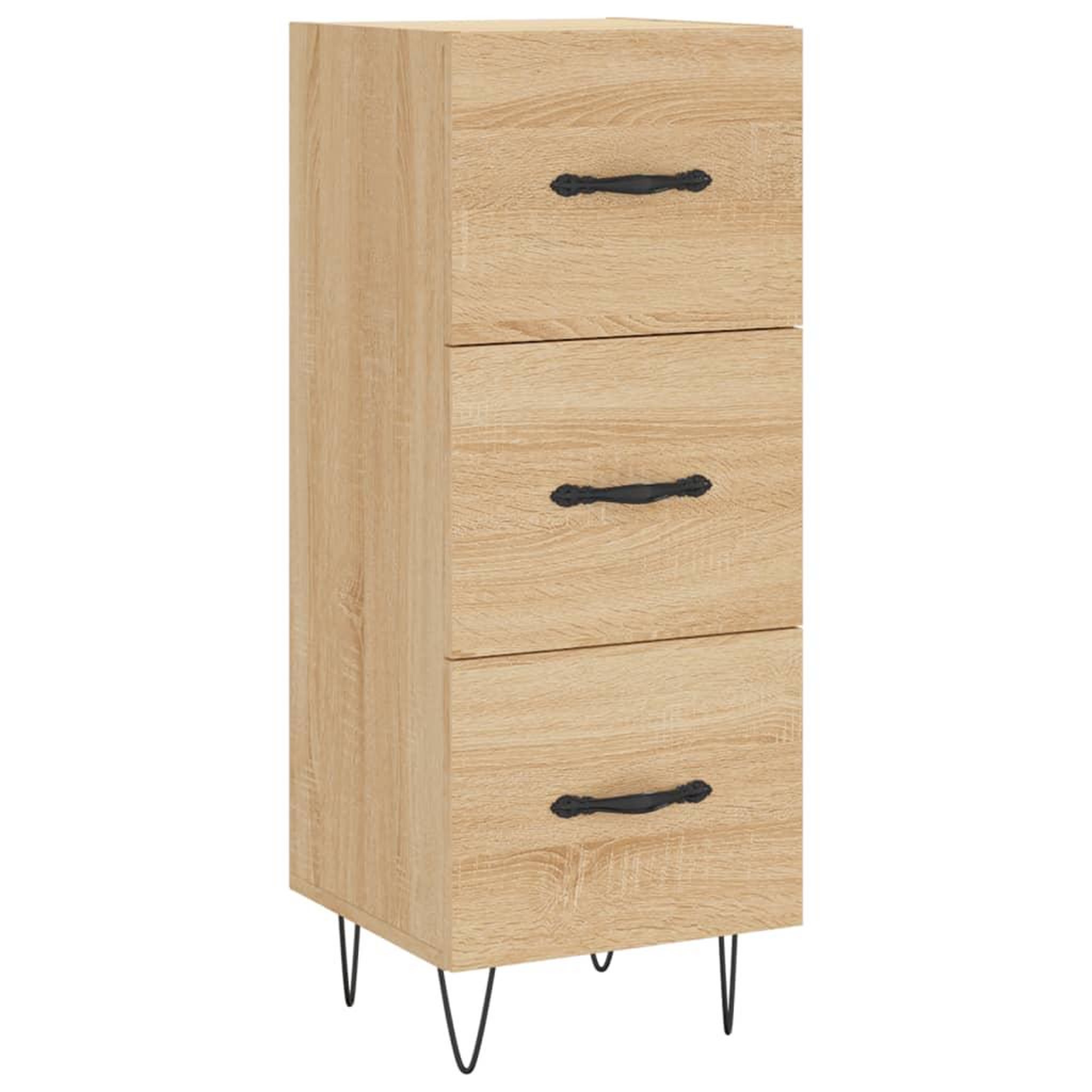 Voir la diapositive 2 : VIDAXL Buffet Chene sonoma 34,5x34x90 cm Bois d'ingenierie