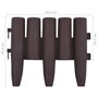 Voir la diapositive 6 : VIDAXL Bordures de pelouse 36 pcs Marron 10 m PP