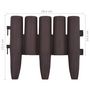 Voir la diapositive 6 : VIDAXL Bordures de pelouse 36 pcs Marron 10 m PP