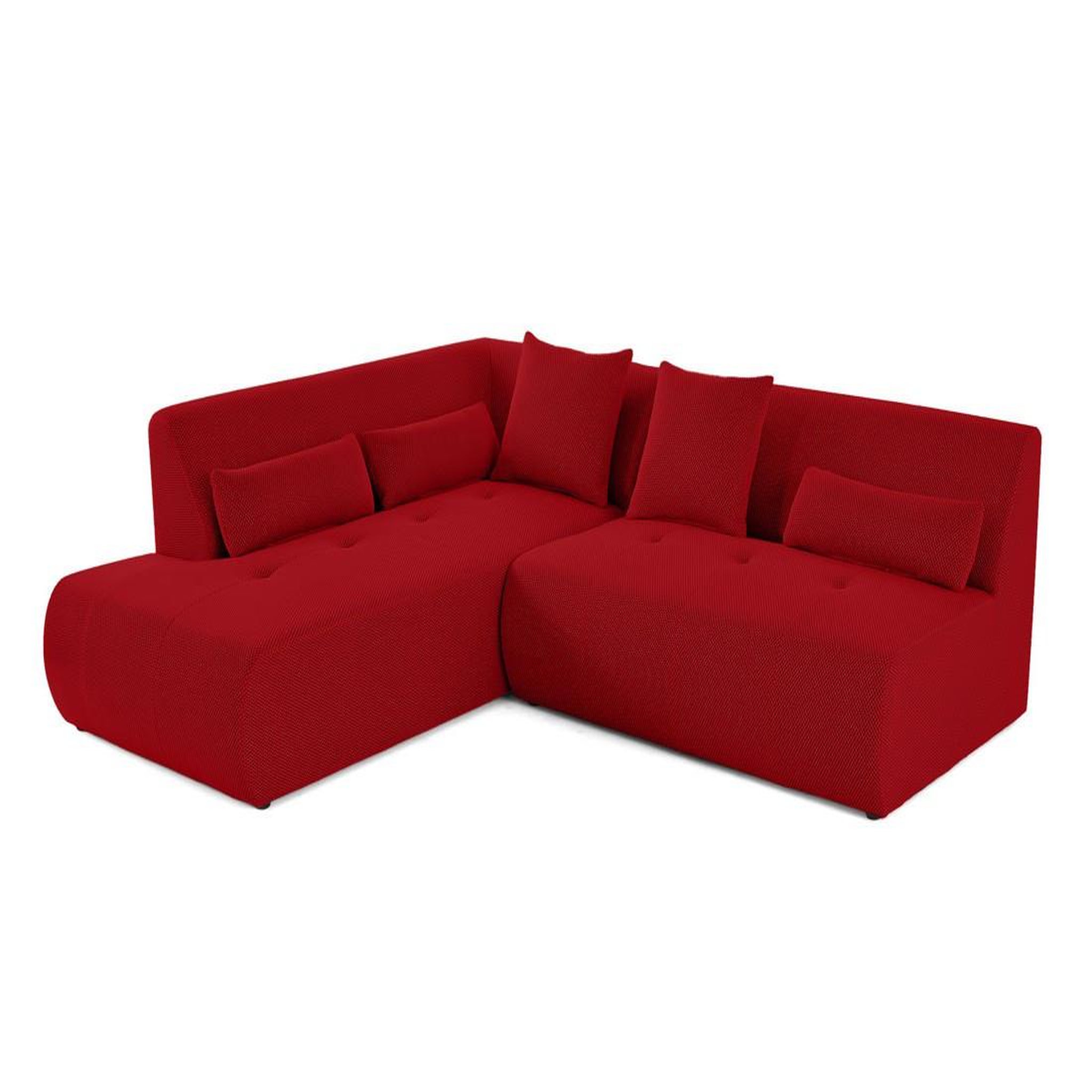 Voir la diapositive 2 : LISA DESIGN Onyx - canapé modulable d'angle gauche - 5 places - en tissu mailles 3d