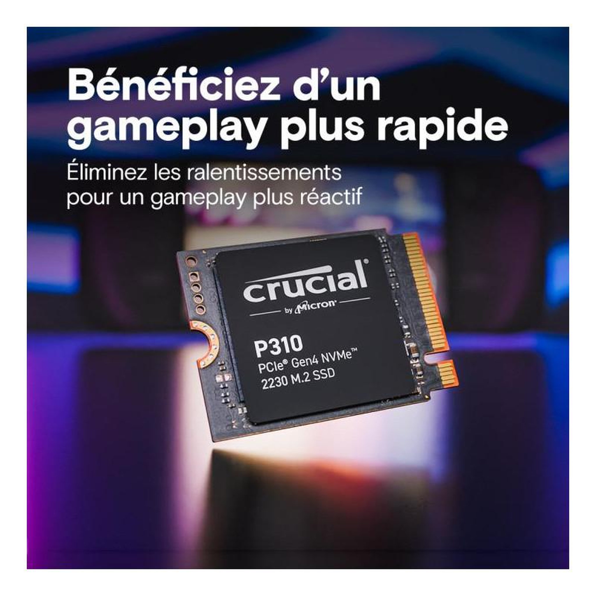 Voir la diapositive 4 : Crucial CRUCIAL P310 1T PCIe Gen4 2230 M.2 *CT1000P310SSD2