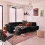 Voir la diapositive 2 : BEST MOBILIER Zaria - canapé d'angle droit - convertible avec coffre et têtières réglables - 5 places - en velours côtelé