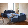 Voir la diapositive 2 : BEST MOBILIER Lena - canapé panoramique d'angle gauche 7 places - convertible avec coffre - en velours côtelé
