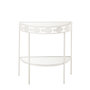 Voir la diapositive 2 : Paris Prix Console en Métal  Poisson  80cm Blanc