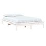 Voir la diapositive 3 : VIDAXL Cadre de lit sans matelas blanc 140x190 cm bois de pin massif