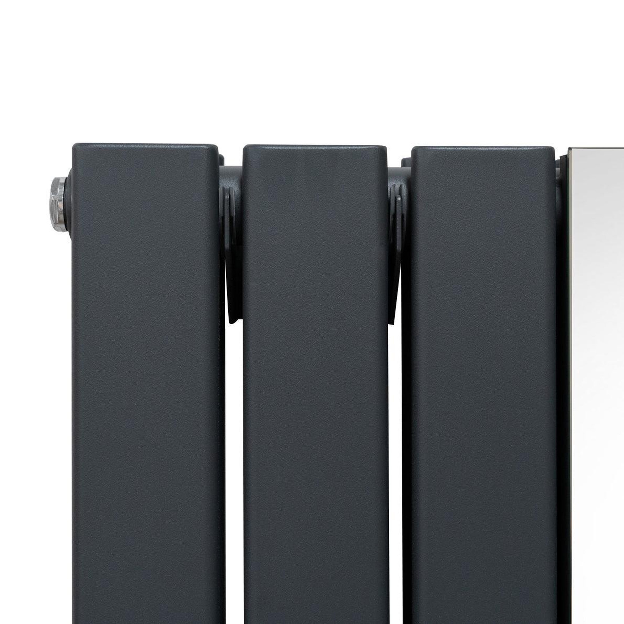 Voir la diapositive 3 : MONSTERSHOP Radiateur plat à miroir & vannes, 2 panneaux - 1800 x 565 mm