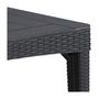 Voir la diapositive 3 : ALLIBERT by KETER Table de jardin - rectangulaire - gris graphite - en résine - 6 personnes - Girona - Allibert by KETER