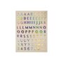  80 Autocollants - Alphabet - Brillant - 1,8 cm