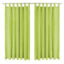 Voir la diapositive 1 : VIDAXL Rideau occultant avec boucles 2 pcs 140 x 225 cm Vert