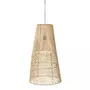 Paris Prix Lampe Suspension en Rotin  Alix  75cm Naturel