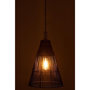 Voir la diapositive 3 : Paris Prix Lampe Suspension en Rotin  Cône  42cm Noir