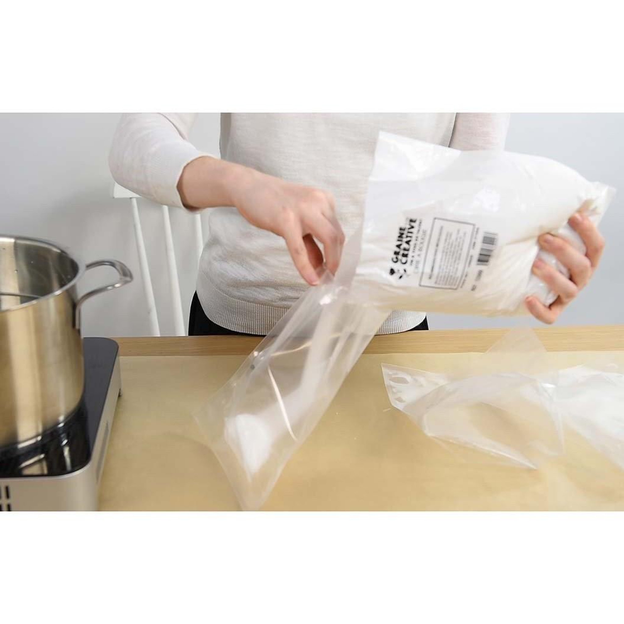 Voir la diapositive 2 : Graine créative Cire pour fabrication de bougie 1 kg