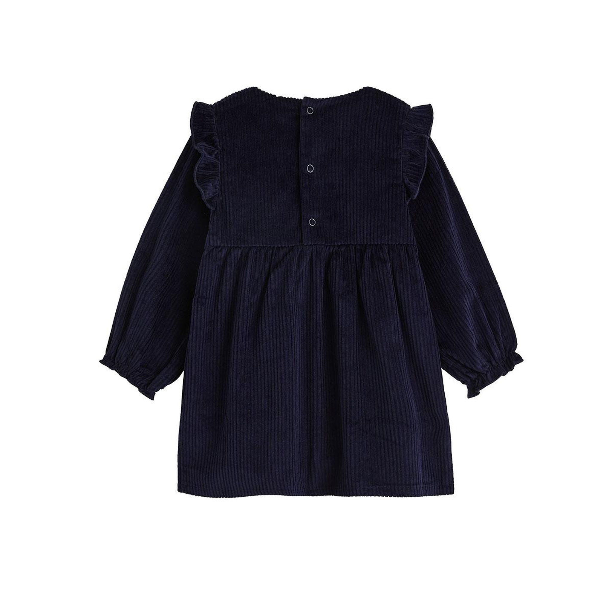 Voir la diapositive 2 : PETIT BEGUIN Robe enfant en velours côtelé Ilana