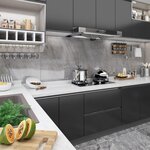 VIDAXL Film autoadhesif pour meubles Noir 500x90 cm PVC