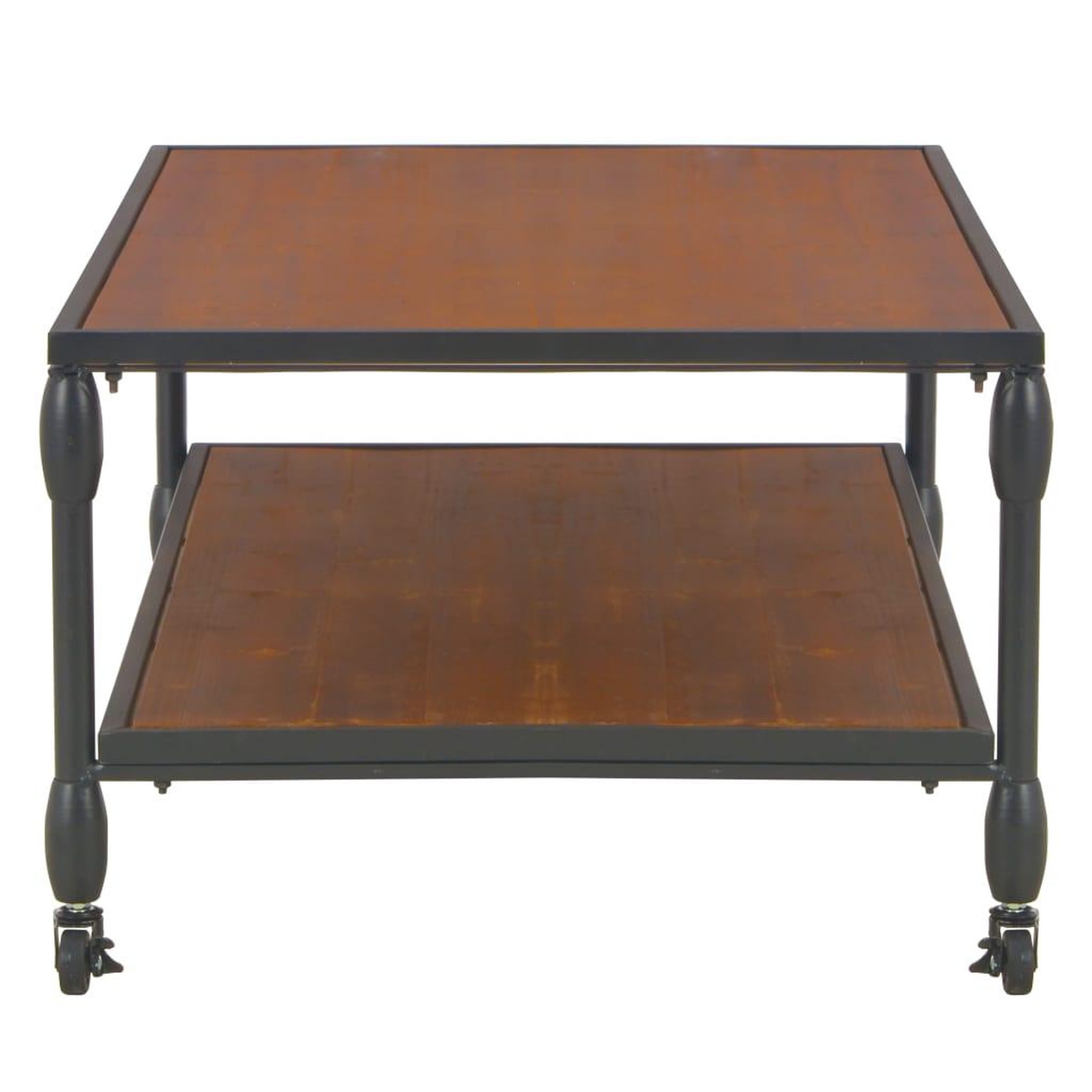 Voir la diapositive 3 : VIDAXL Table basse avec etagere 120x60x40 cm Bois de sapin massif